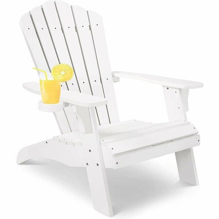 MODERN MUSE Polystyrene Adirondack Chair, White MBM-PKD02-WT